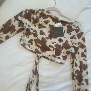 Lelis size small - cow print